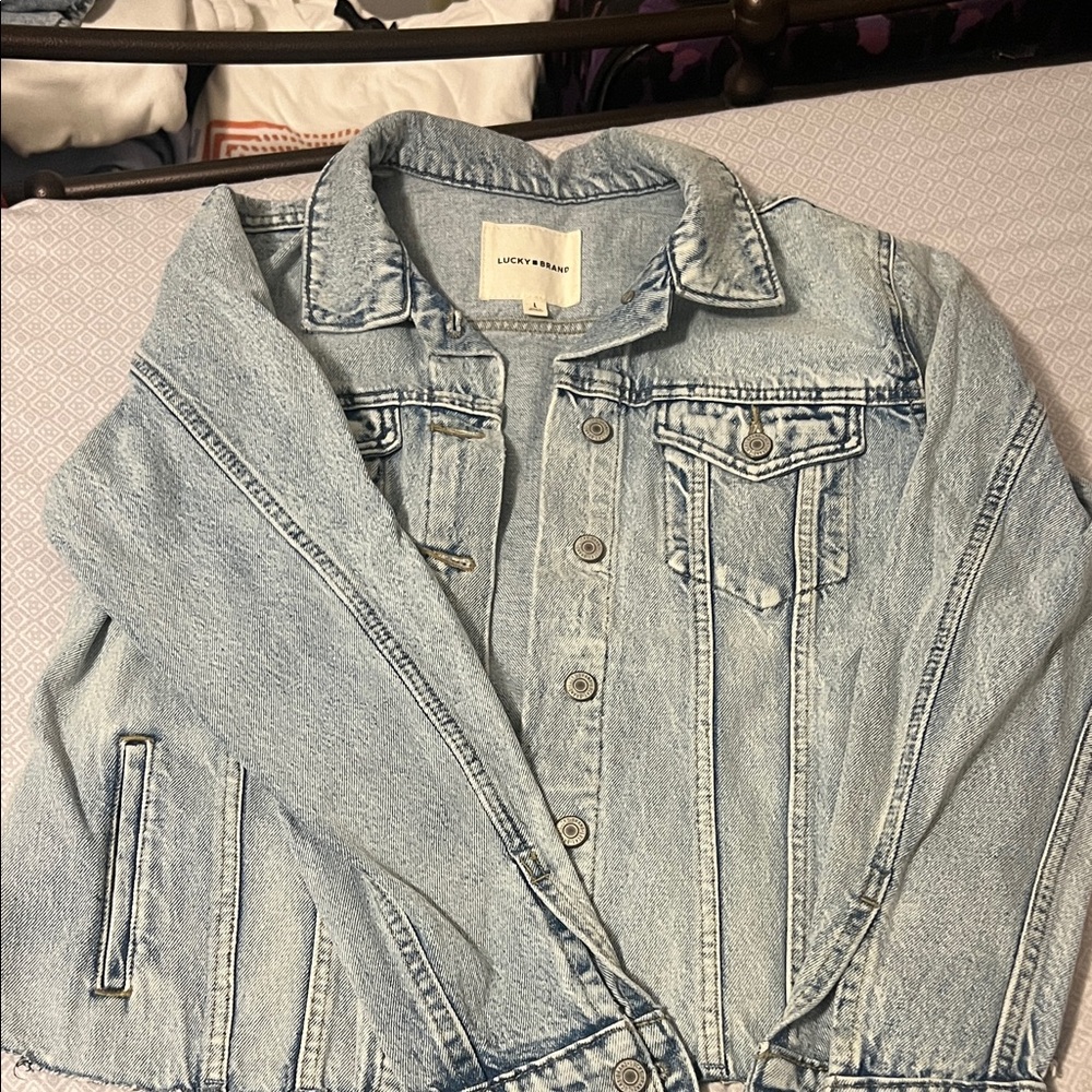 Lucky Brand Faded Blue Denim Jacket